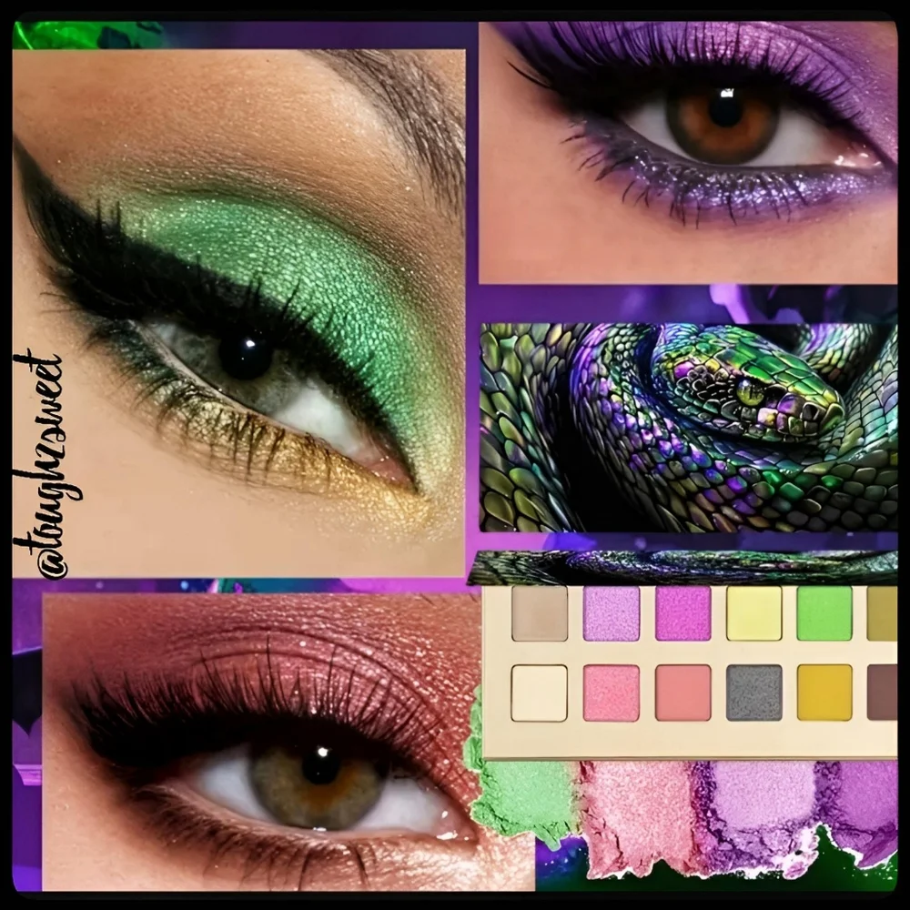 🆕️LIMITED EDITION 12 COLOR SERPENT HIGHLY PIGMENTED Y2K EYESHADOW PALETTE
